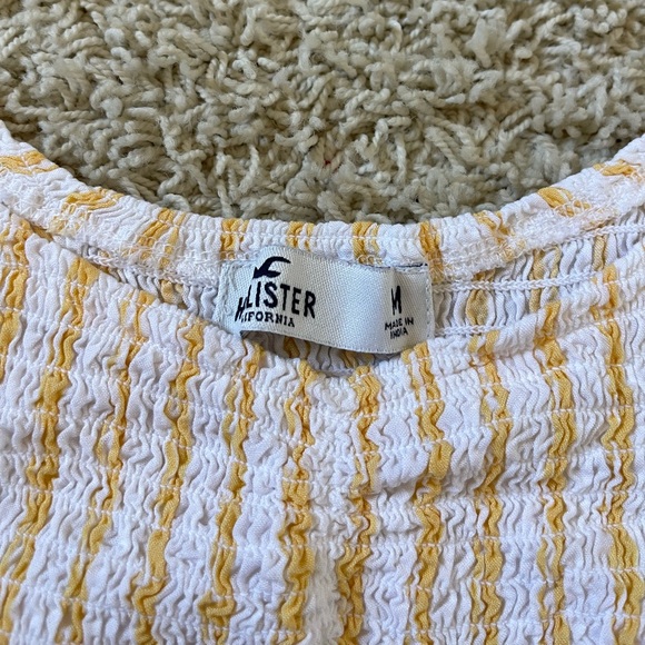Hollister Yellow/White Stripped Top - Picture 3 of 3